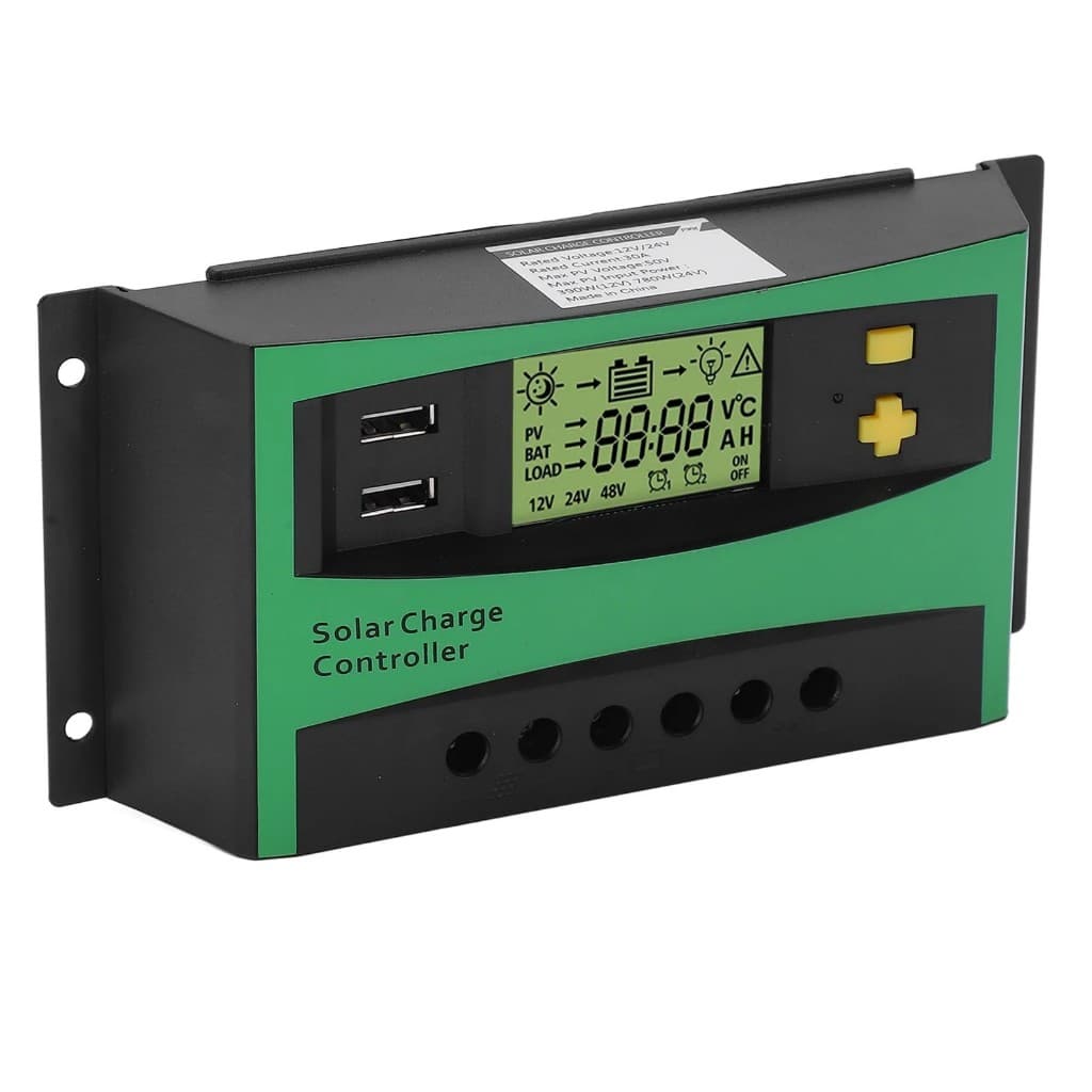 CONTROLADOR DE CARGA PWM 20A 12V/24V 50V