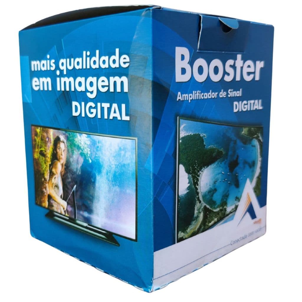 Amplificador Booster para sinal digital HD e analógico