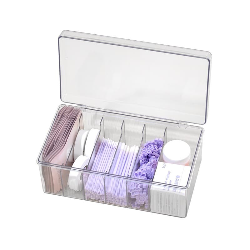 Estojo Caixa organizadora multi uso Armazenamento Extensão De Cílios Unha Esmalte