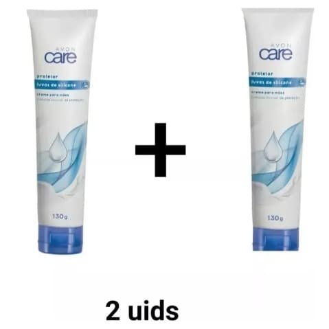 Luvas De Silicone Creme Para Mãos Avon 120g Kit 2 Unidades