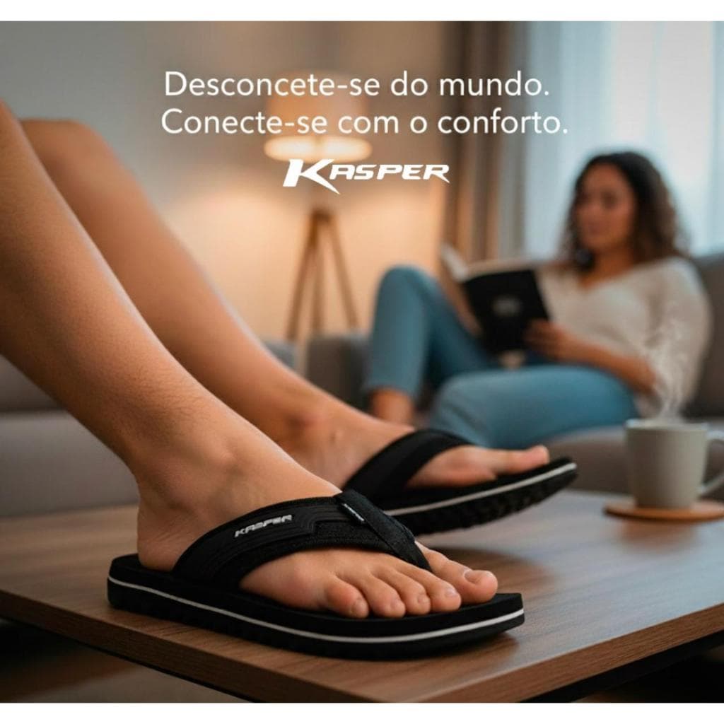 Sandália Chinelo Kasper Masculino Original Lançamento Ortopédico ergonômicos Confortável