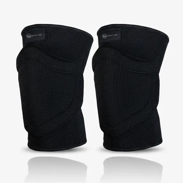 Joelheira Esportiva Branca e Preta Seleção Vôlei Futsal Dança PAR