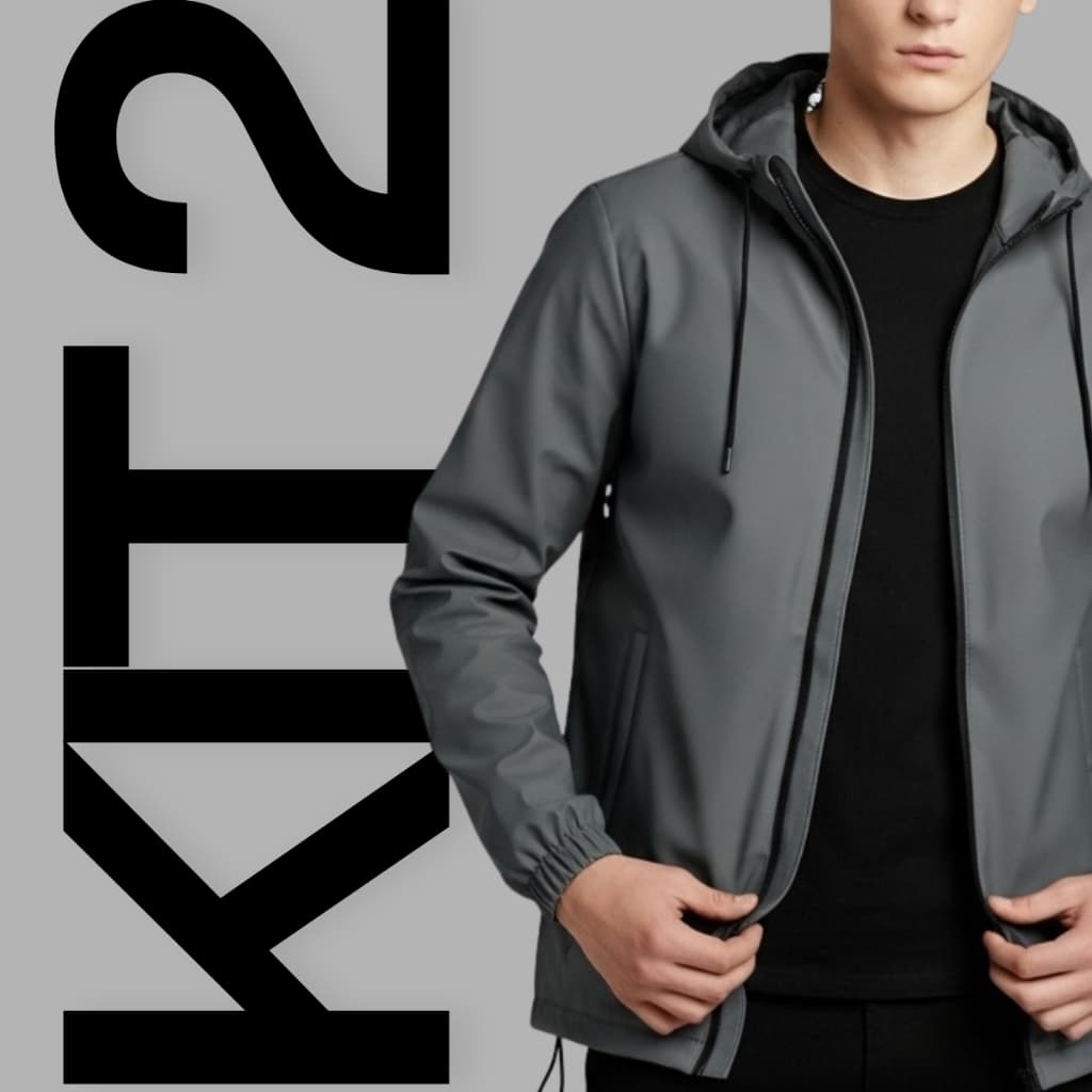 Kit 2 Casual – Jaqueta Corta Vento Unissex Impermeável Premium (2 peças)