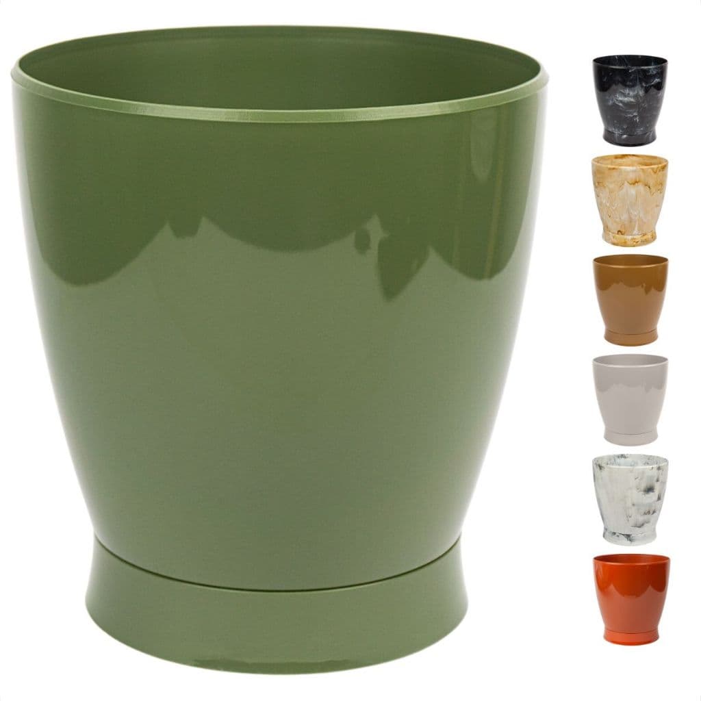 Vaso Marmorizado Pequeno Plantas e Flores Prato Rosqueável Flores Jardim Decorativo Sala