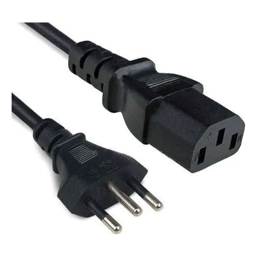 Cabo Força Tripolar 1,50m Computador Cpu Monitor Televisão