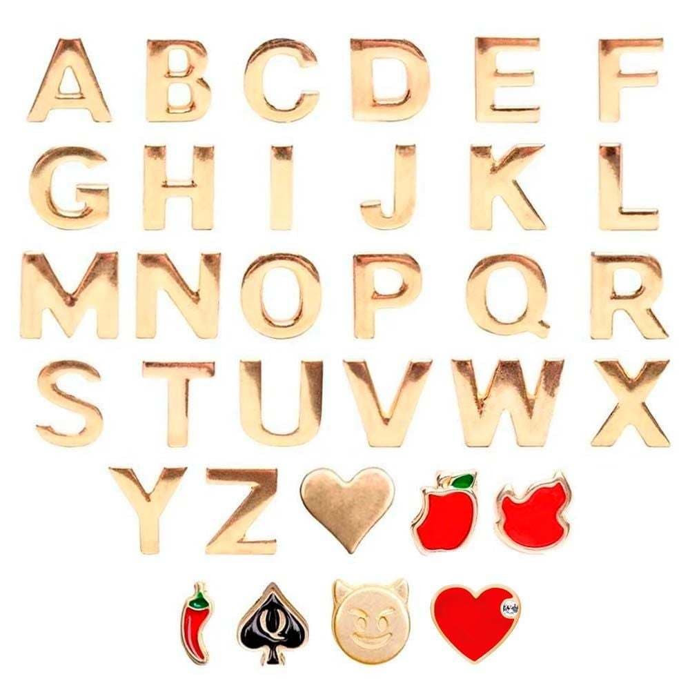 Letrinhas Em Metal Para Personalizar Nome ou Frases na Calcinha Personalizável