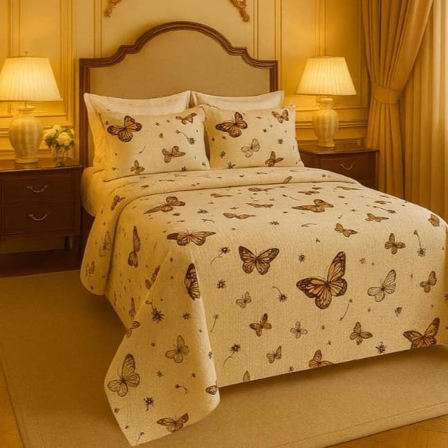 Kit Cobre Leito Colcha Estampada  Porta Travesseiro Gigante Lindas Estampas  Solteiro Casal Queen King