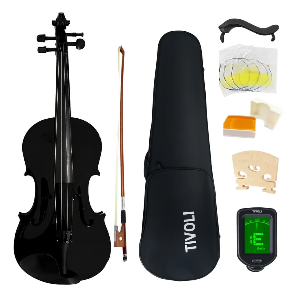 Violino 4/4 Tivoli Estojo, Arco, Afinador Digital e Cordas