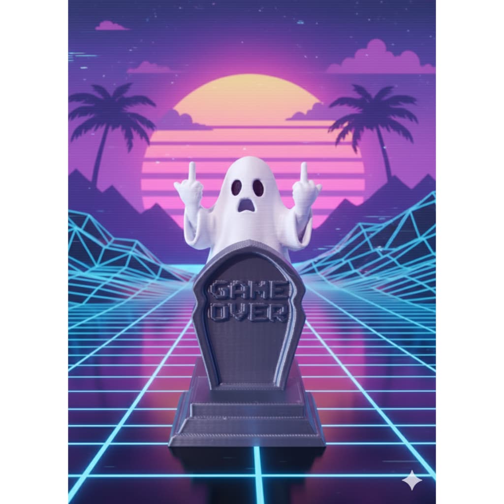 Suporte Placa de Vídeo GPU PC Gamer Fantasma Game Over Anti Queda