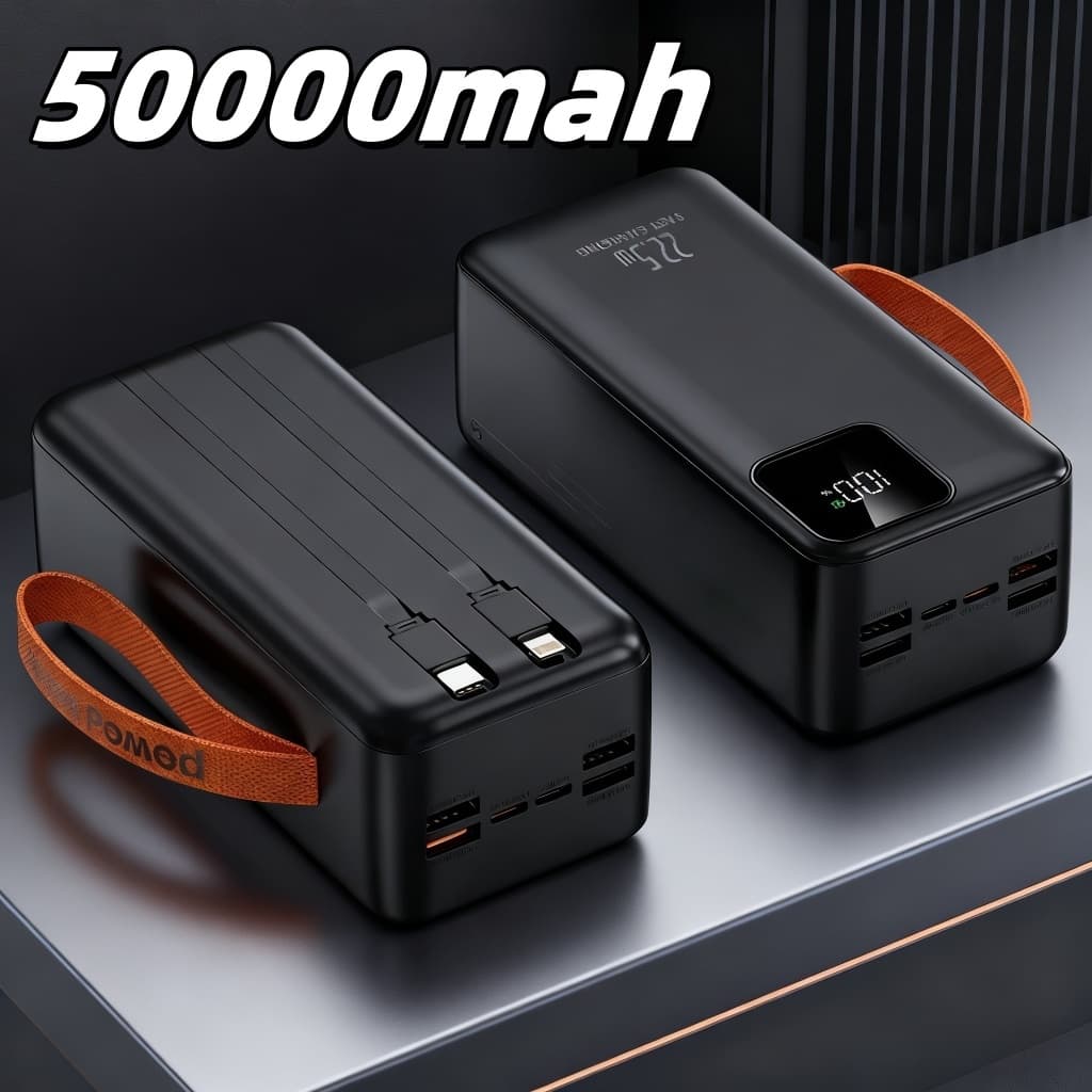 Carregador Portátil portátil grande 50000mah/30000mah Turbo 22,5W PD carregamento ultrarrápido TECNO