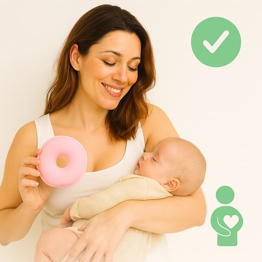 Kit 4 Rosquinhas de Amamentação Protetor 100% Algodão Macio