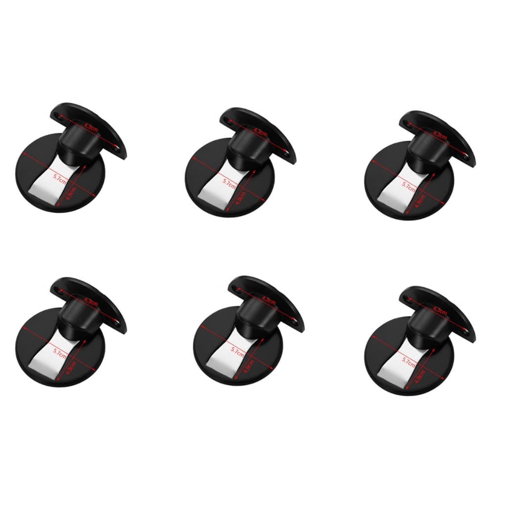 Kit 6 Prendedor Fixador Trava Batedor Ímã De Porta Para Casa