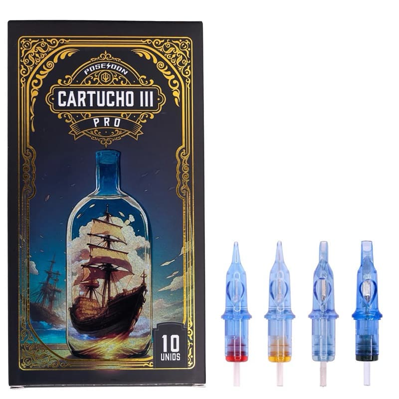 Cartucho Poseidon ( Circular - RL-RS ) Round Liner - Round Shader 10 unidades