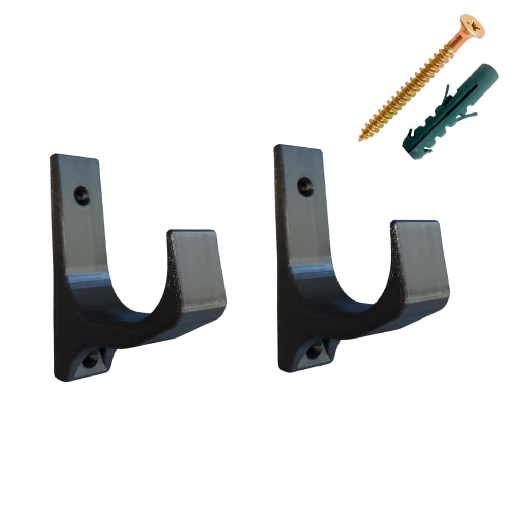 Suporte de Parede para Rifles Airsoft | Compatível com AEP e GBB (Par) | ABS Reforçado