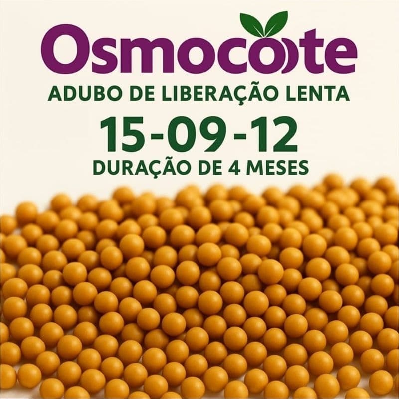 Osmocote Adubo Liberação Lenta 15-09-12 100 gramas, 4 meses