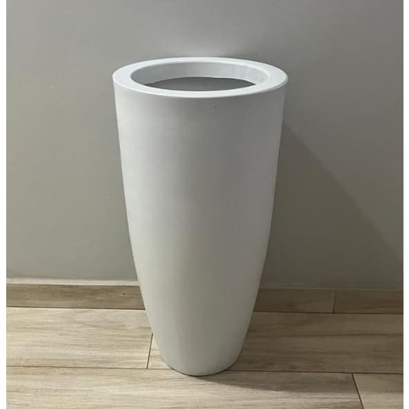 Vaso de planta decorativo reciclavel Coluna Ibiza Slim em polietileno Ref 145