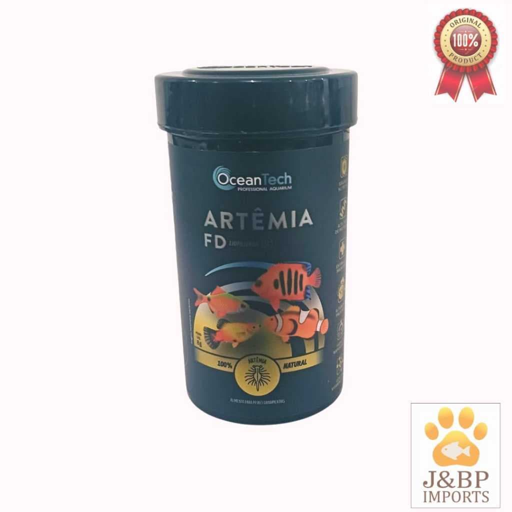 Ração Ocean Tech Artêmia FD Liofilizada | Alimento Natural Para Peixes Ornamentais