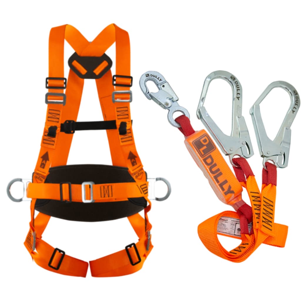 Kit Segurança Altura Dully Plus Size – Cinto DLT-028A/PS + Talabarte DLTABS-02/PS