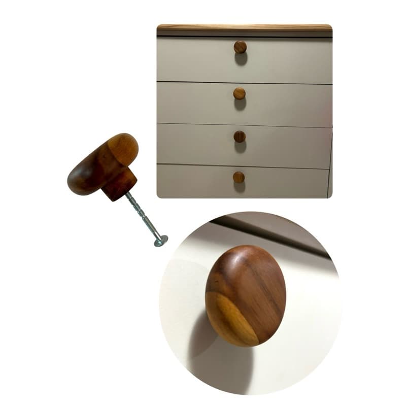 Puxadores em madeira teca - Escolha seu kit