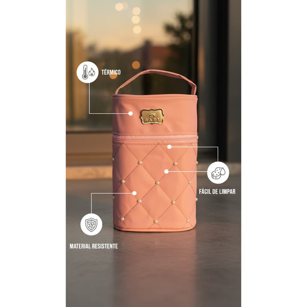 Porta Mamadeira Térmico Impermeável para Bebê | Bolsa Isotérmica 24cm