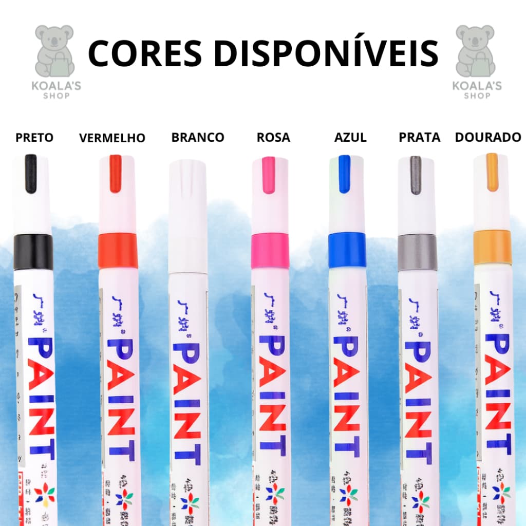 Canetas Permanente Paint Pintura A Prova D'água Multiuso Maker