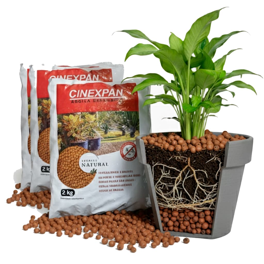 Argila Expandida pra Drenagem de Vasos Floreiras Jardins e paisagismo