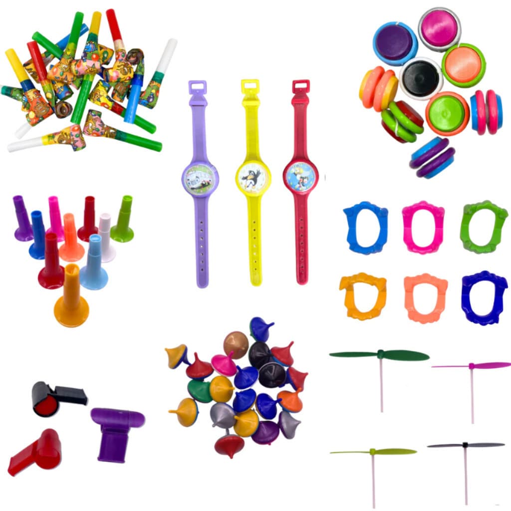 Kit 80 Mini Brinquedos Lembrancinha Sacolinha Festa Aniversário Junina Natal Hallowen Dia Crianças