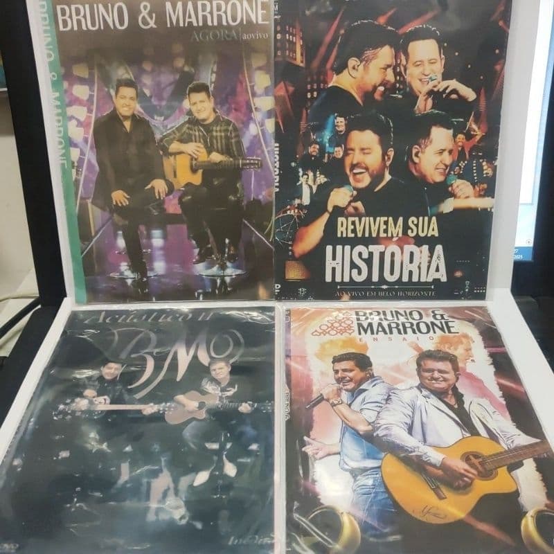 dvd Bruno e Marrone kit 4 dvds completo
