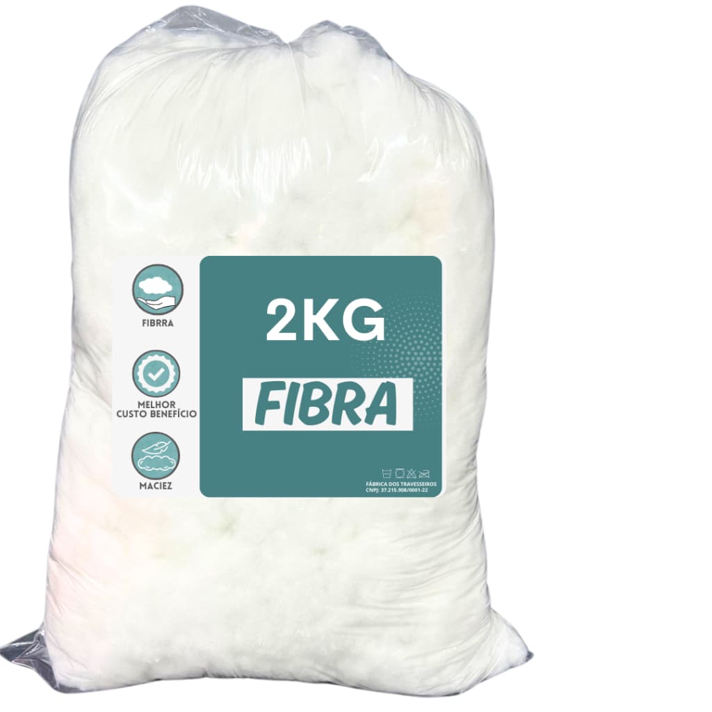 Enchimento 2KG Desfibra Branca para Almofadas Puffs Travesseiros Pelúcias e Decoração