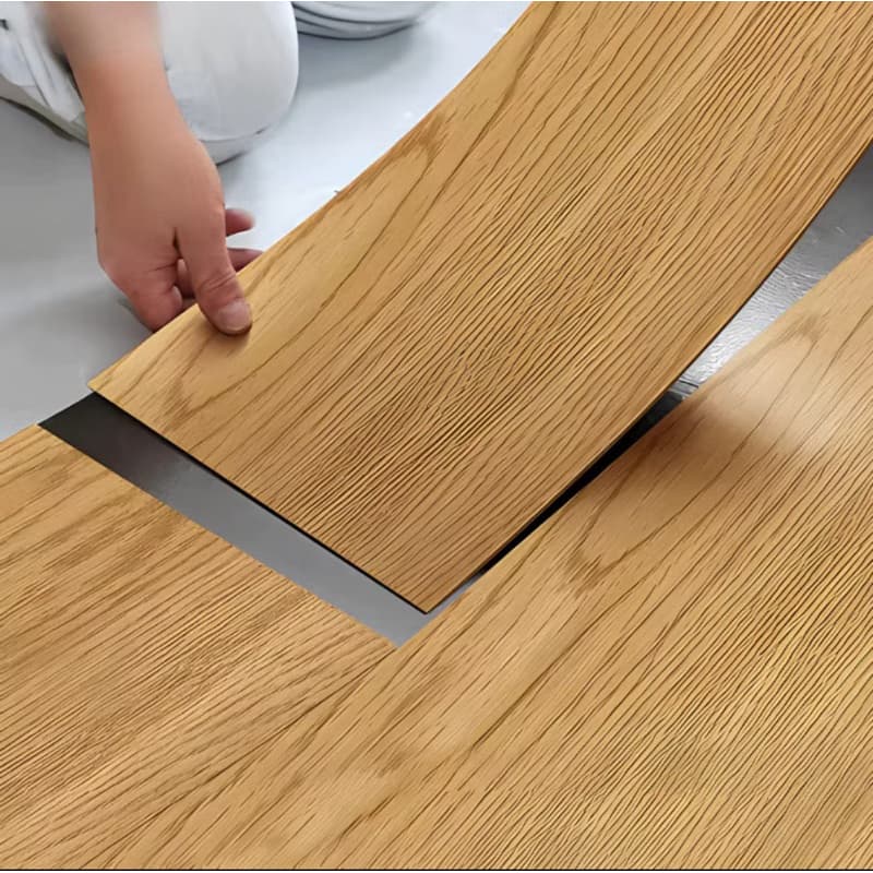 Kit 20 até 100 Placas Piso Painel Revestimento Auto Colante Mdf Vinílico Adesivo Lavável Madeira 45x11-cm