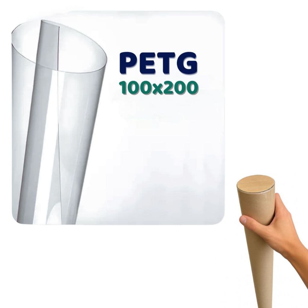 Placa PETG Acrílico Chapa Transparente Para Fundo Fotográfico 0,5mm 100 x 200 cm Nova Embalagem