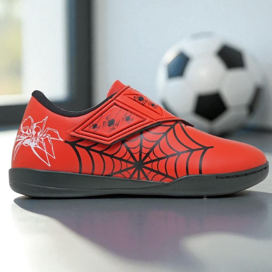 Chuteira Infantil Personagens Futsal Quadra Fechamento em Velcro Linha Premium Lançamento