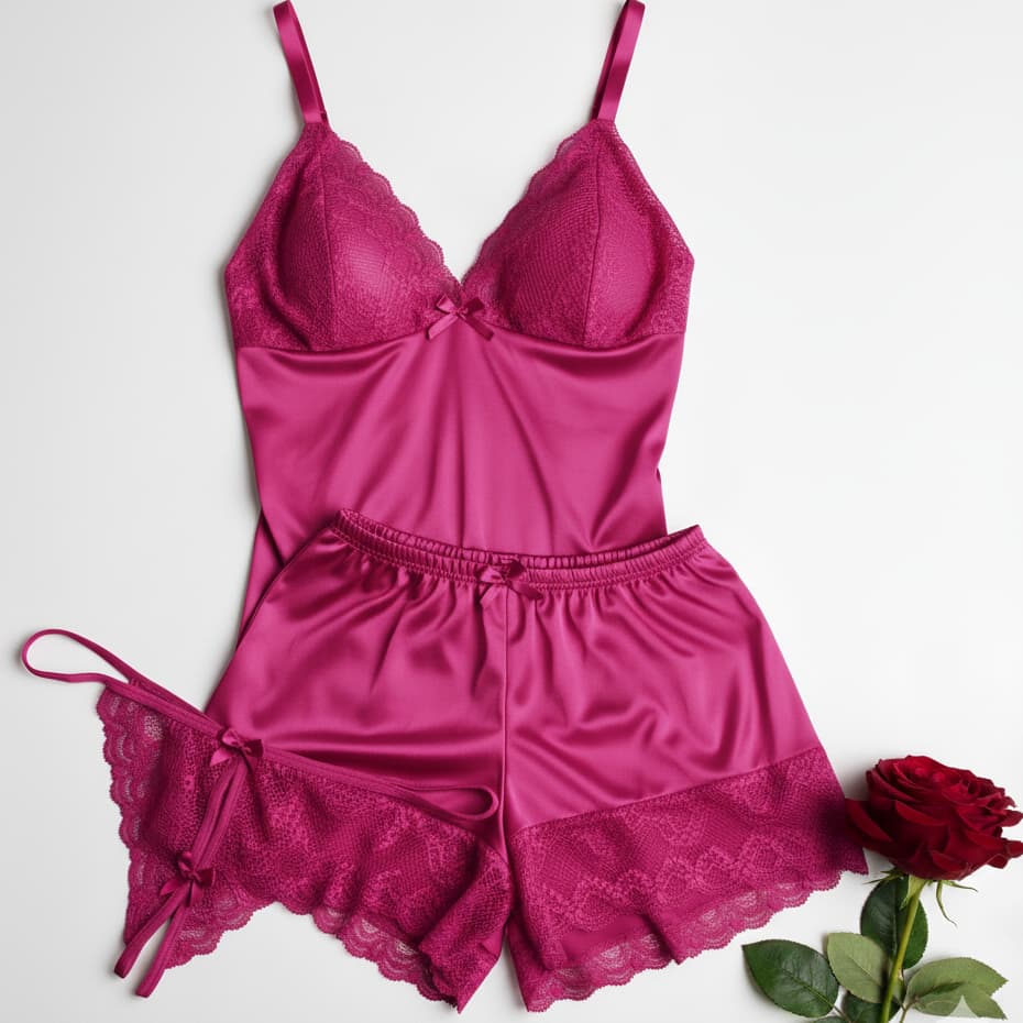 KIT 1 Baby-doll sexy sem bojo e 1 Calcinha Apressadinha Fio Sexy