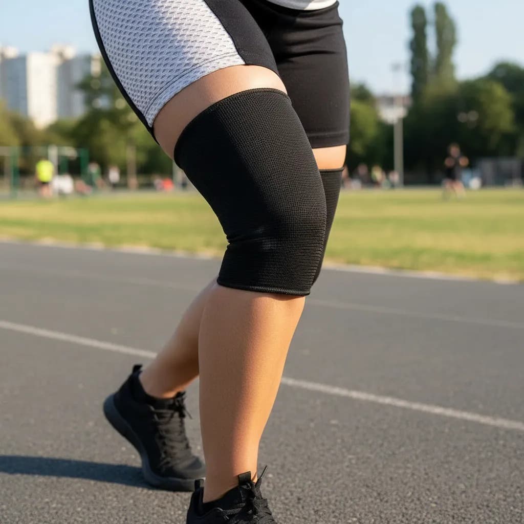 Joelheira elástica de compressão Triatleta