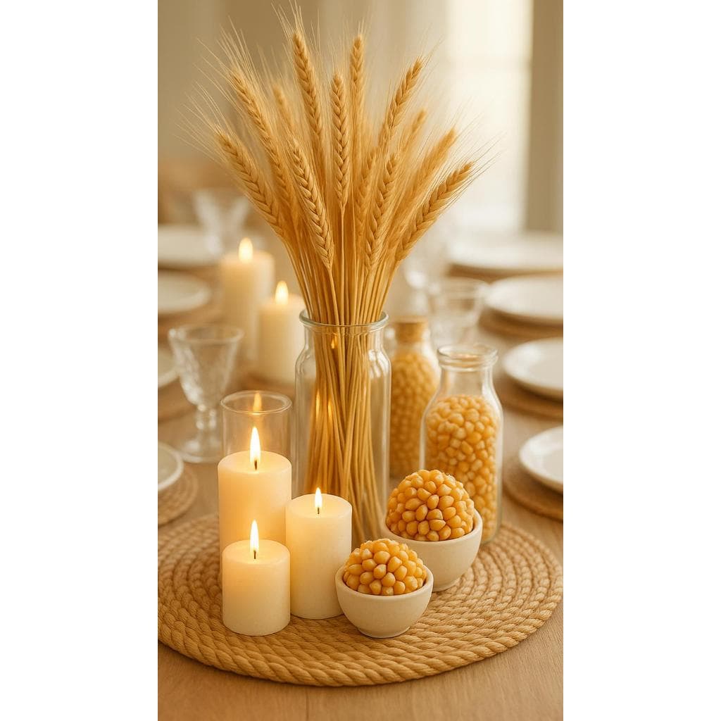 Trigo Seco Natural alvejado para Decoração – Ideal para Arranjos e Vasos