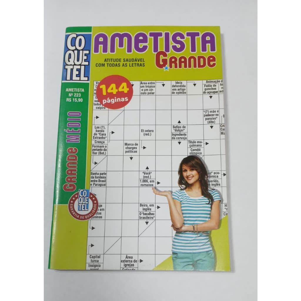 Revistas Palavra Cruzada media Coquetel 144 Paginas Ametista