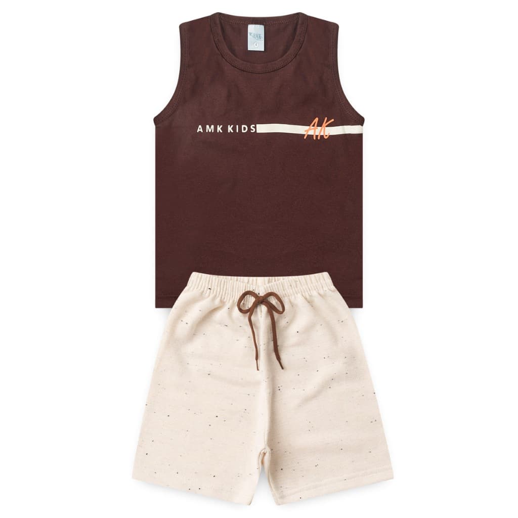 Conjunto Infantil Menino Masculino Camiseta e Bermuda L07