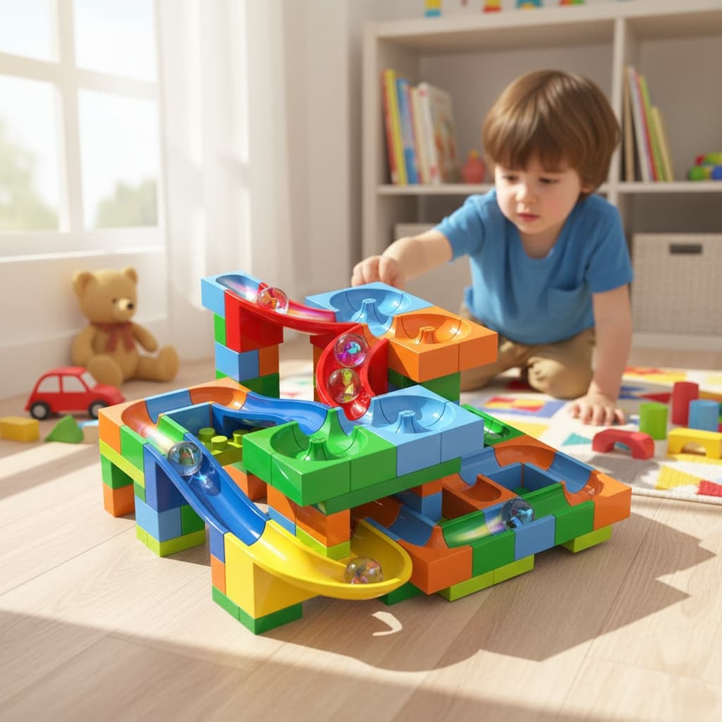 Pista De Bolinhas De Gude Labirinto De Montar