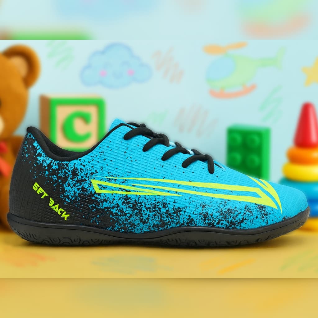 Chuteira Infantil Futsal de Futebol Quadra Lisa Original Confortável Masculino e Feminino Unissex