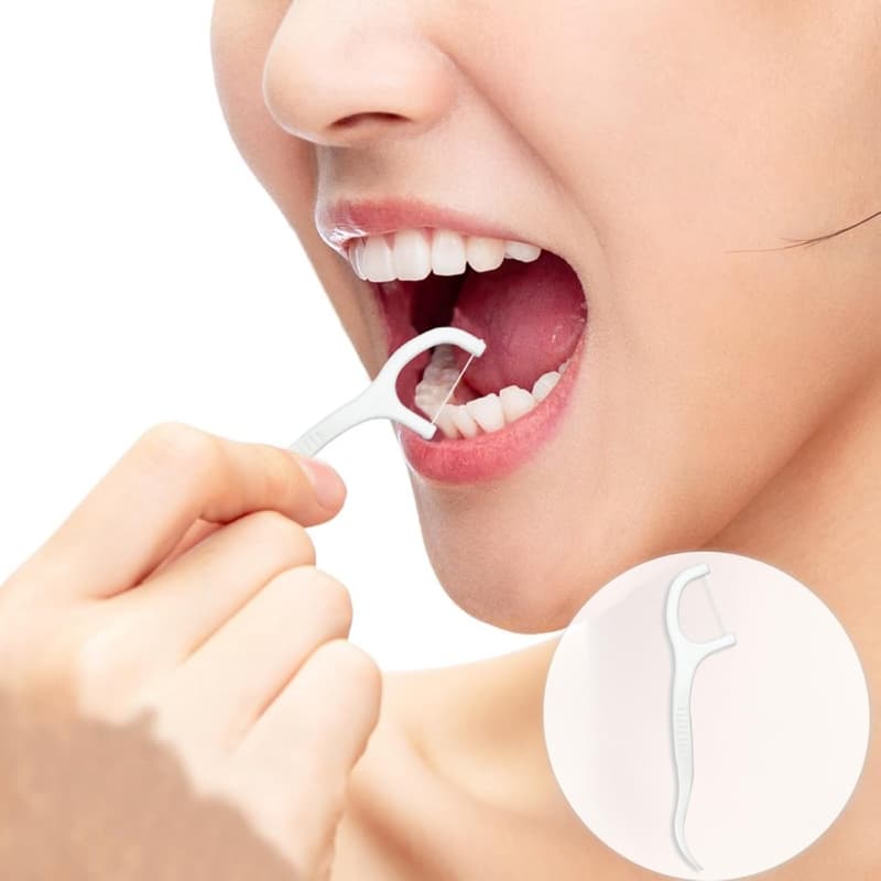 Kit/300/50/100/150/300 Unidades de Fio Dental Infantil em Formato de Arco Ultra Fino para uma Limpeza Eficaz-300