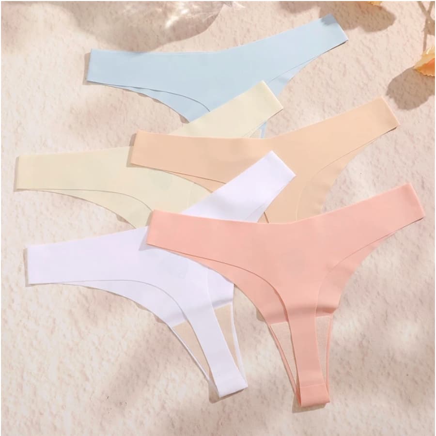 KIT 10 Calcinha Sem Costura FIO DENTAL Laser Não Marca Moda Intima Lingerie