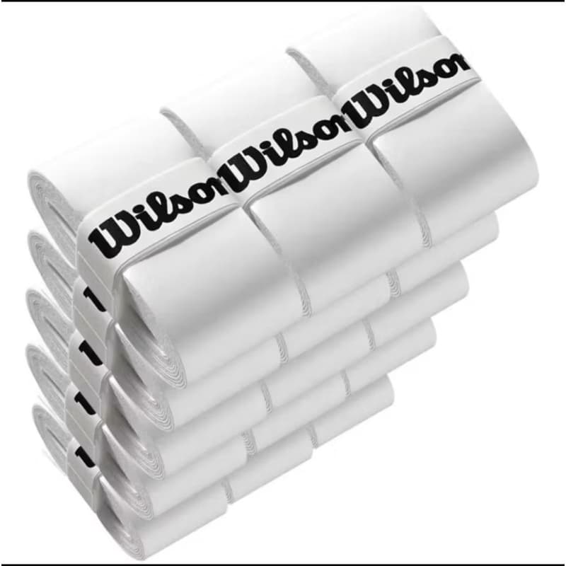 Kit 10 Overgrip Wilson ParaBeach Tennis Tênis Padel Cor Branco Sem Furação Envio Imediato.