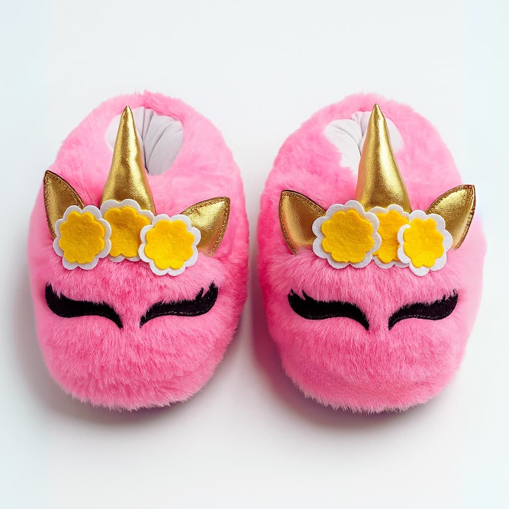 Pantufa Infantil Menina Unicórnio Presente Dia das Crianças