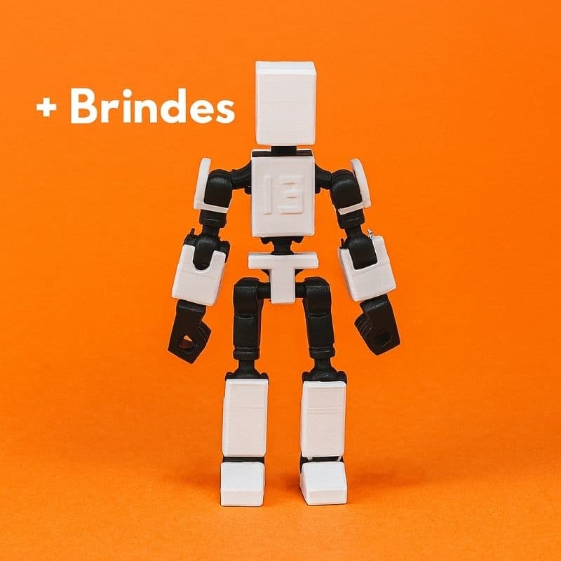 Robô Articulado MINI dummy 13 - Action figure boneco presente criativo geek brinquedos de menino