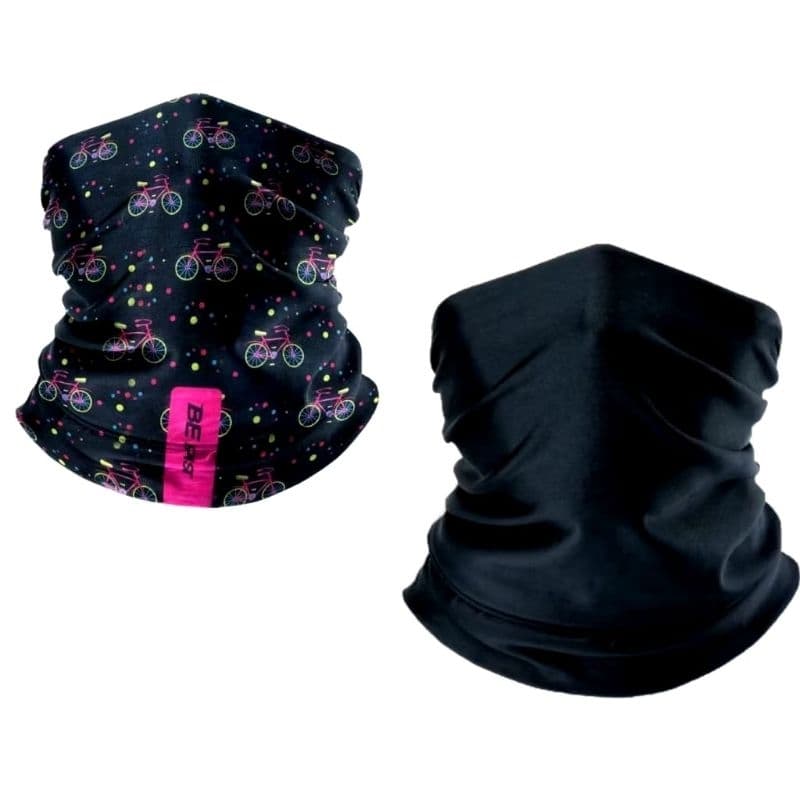 Bandana Ciclismo Running Unissex Bicicleta Corrida Tubular Balaclava Toca Preta Proteção UV