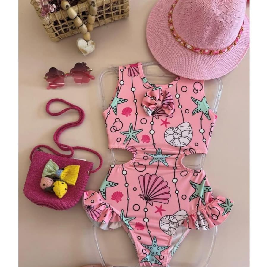 Maiô Infantil Divertido Estampas Verão Meninas