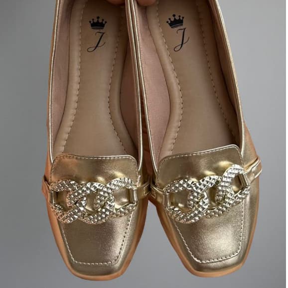 Mocassim Feminina Confortavel Sapatilha Bico Quadrado Moda Sapato Mulher