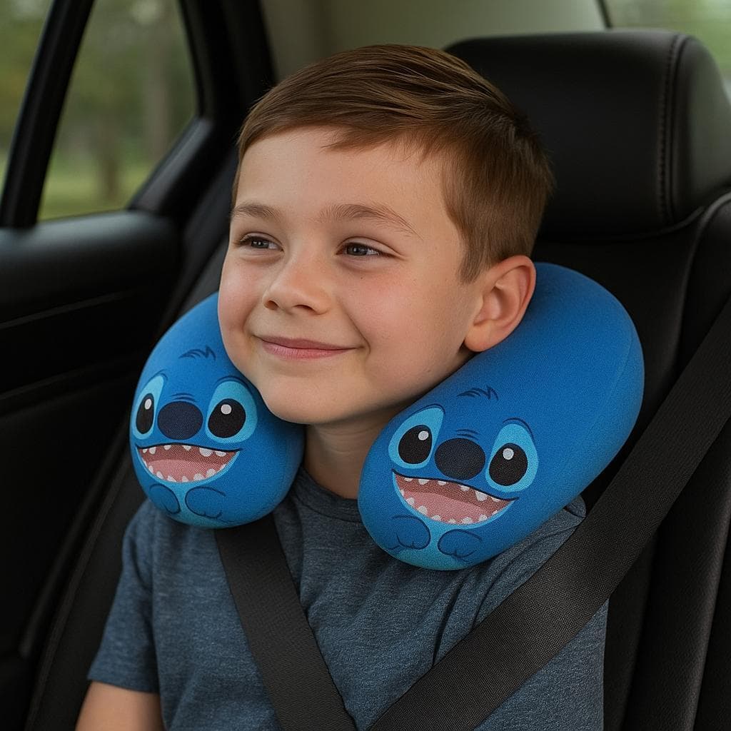 Travesseiro Luxos Protetor E Descanso Para Pescoço Viagens Leitura Lindos Modelos Infantil