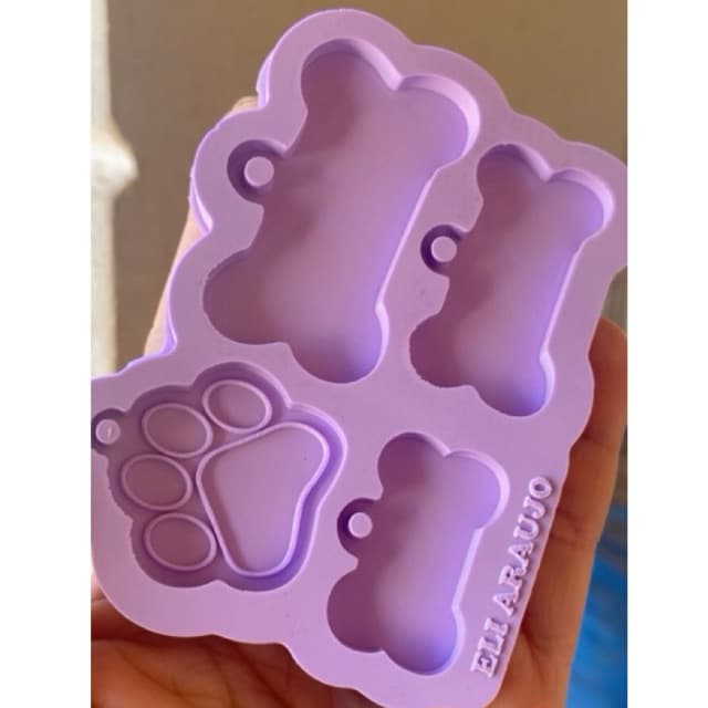 Molde de Silicone  Tag Pet vários tamanhos.