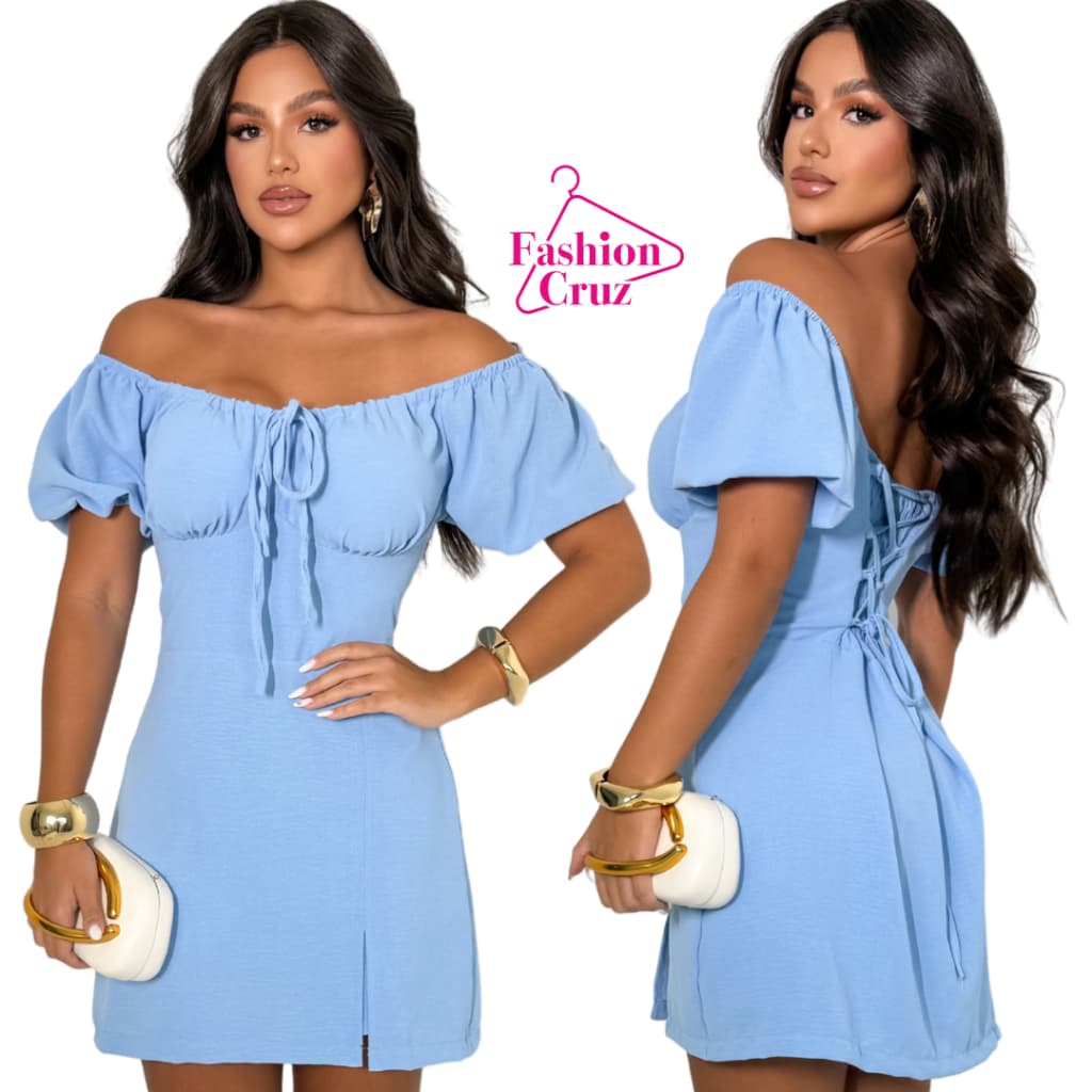 Vestido Macaquinho Feminino Bell Amarração Decote Cruzado